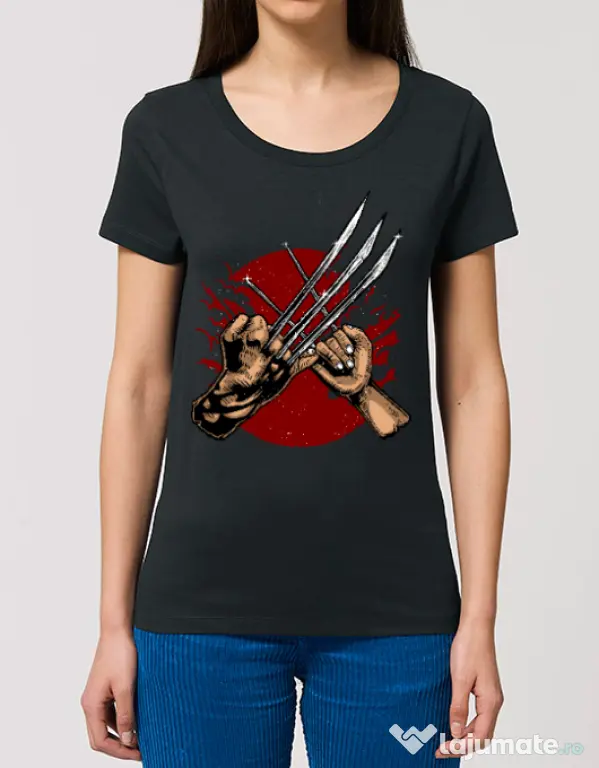 Tricou STANLEY STELLA dama Like father like daughter Negru
