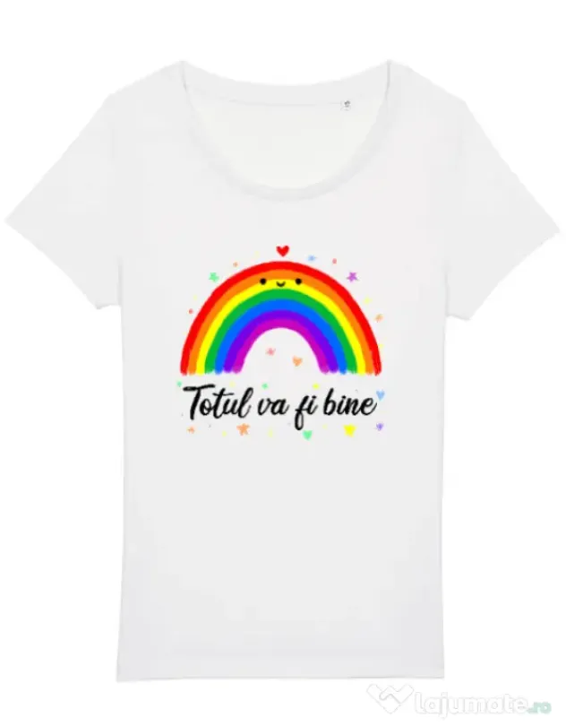 Tricou STANLEY STELLA dama Totul va fi bine Alb