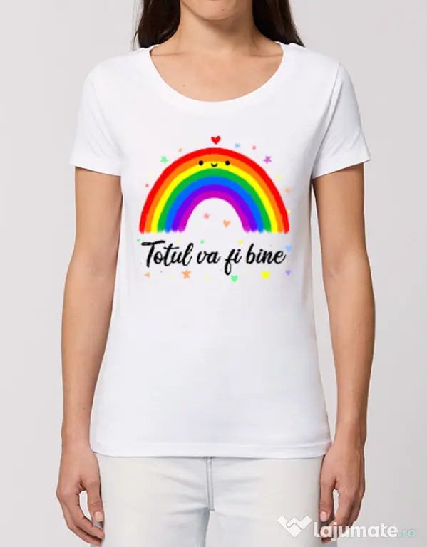 Tricou STANLEY STELLA dama Totul va fi bine Alb