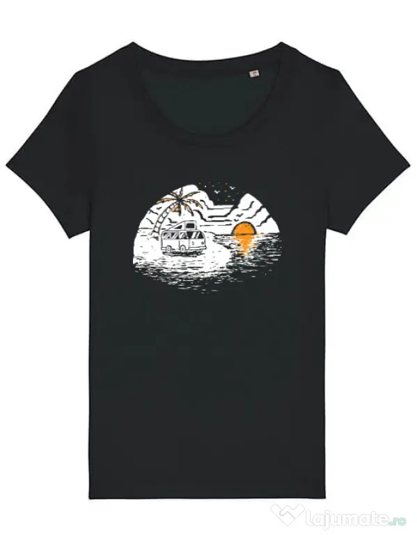 Tricou STANLEY STELLA dama Van beach Negru