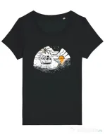 Tricou STANLEY STELLA dama Van beach Negru