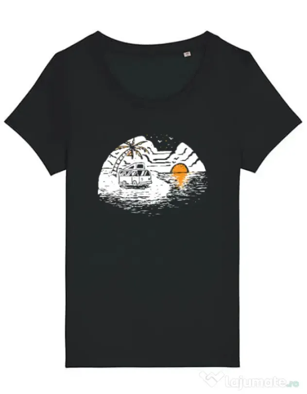 Tricou STANLEY STELLA dama Van beach Negru