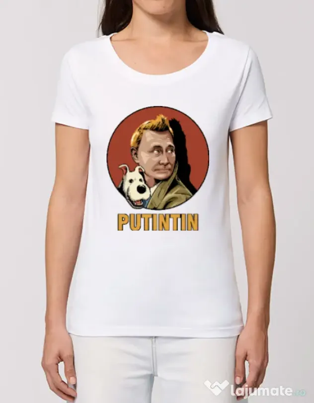 Tricou STANLEY STELLA dama Putin Tin Alb