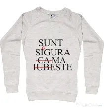 Bluza Burlacite ADLER Sunt singura Migdala melanj