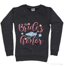 Bluza Petrecerea burlacitelor ADLER Brides maid of honor Negru melanj