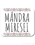 Mousepad personalizat Mandra miresei Alb