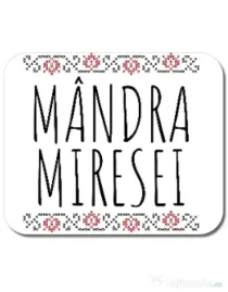 Mousepad personalizat Mandra miresei Alb