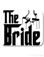 Mousepad personalizat The bride Alb