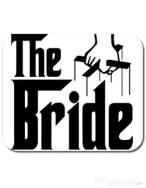 Mousepad personalizat The bride Alb