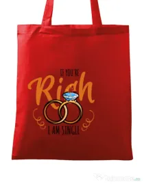 Sacosa personalizata Burlacite If you are rich Rosu