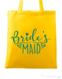 Sacosa personalizata Petrecerea burlacitelor Brides maid Galben