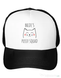 Sapca personalizata Burlacite Brides pussy squad 2 Alb