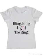 Tricou Mireasa ADLER Bling bling Alb
