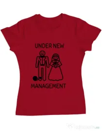 Tricou Mireasa ADLER Under new management Rosu