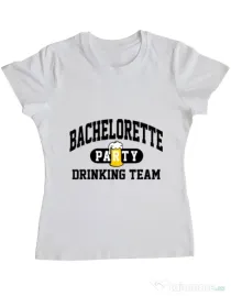 Tricou Petrecerea burlacitelor ADLER Bachelorette party Alb