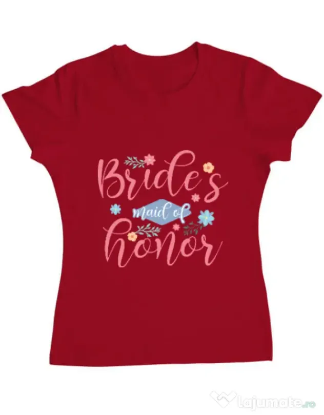 Tricou Petrecerea burlacitelor ADLER Brides maid of honor Rosu