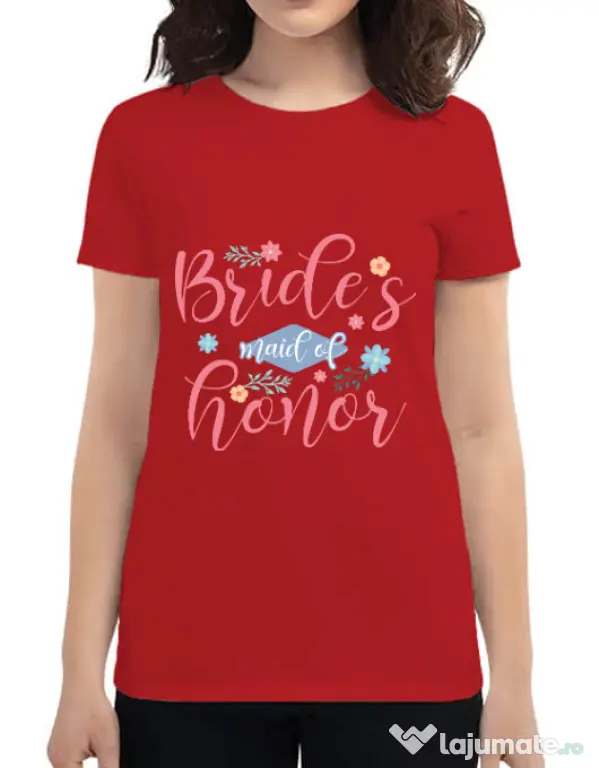 Tricou Petrecerea burlacitelor ADLER Brides maid of honor Rosu