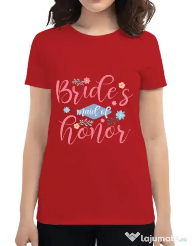 Tricou Petrecerea burlacitelor ADLER Brides maid of honor Rosu