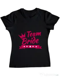 Tricou Petrecerea burlacitelor ADLER Team Bride Negru