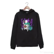 Hanorac personalizat negru unisex Christmas Carol 