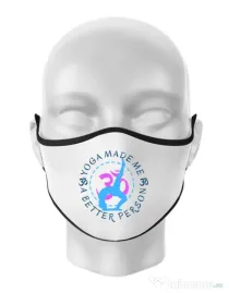 Masca personalizata reutilizabila A better person Alb