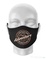 Masca personalizata reutilizabila Adventure or nothing Negru