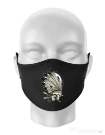 Masca personalizata reutilizabila Conquerors Negru