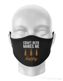 Masca personalizata reutilizabila Craft beer Negru