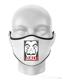 Masca personalizata reutilizabila Dali mask Alb