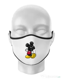 Masca personalizata reutilizabila Darkmouse Alb
