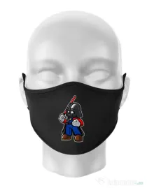 Masca personalizata reutilizabila Darth plumber Negru