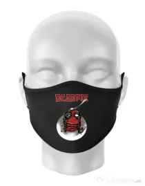 Masca personalizata reutilizabila Deadpie Negru