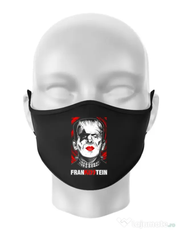 Masca personalizata reutilizabila FRANKISSTEIN Negru