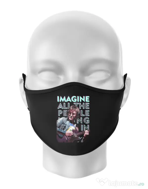 Masca personalizata reutilizabila Imagine Negru