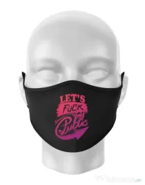 Masca personalizata reutilizabila Let's fuck in public Negru