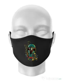 Masca personalizata reutilizabila Minion Boba Fett Negru