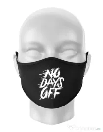 Masca personalizata reutilizabila No days off Negru