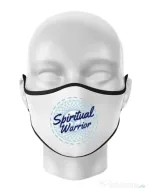 Masca personalizata reutilizabila Spiritual warrior Alb