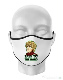 Masca personalizata reutilizabila Talk to the hand Alb