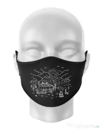 Masca personalizata reutilizabila Wander Negru