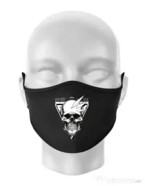 Masca personalizata reutilizabila White noise Negru