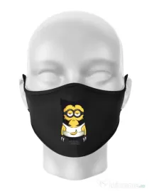 Masca personalizata reutilizabila Wolve minion Negru