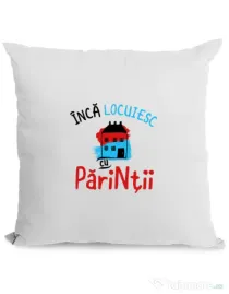 Perna personalizata Inca locuiesc cu parintii Alb