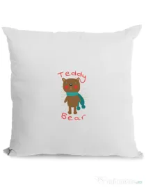 Perna personalizata Teddy bear Alb