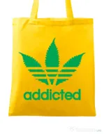 Sacosa din panza Addicted Galben