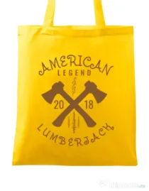 Sacosa din panza American lumberjack Galben