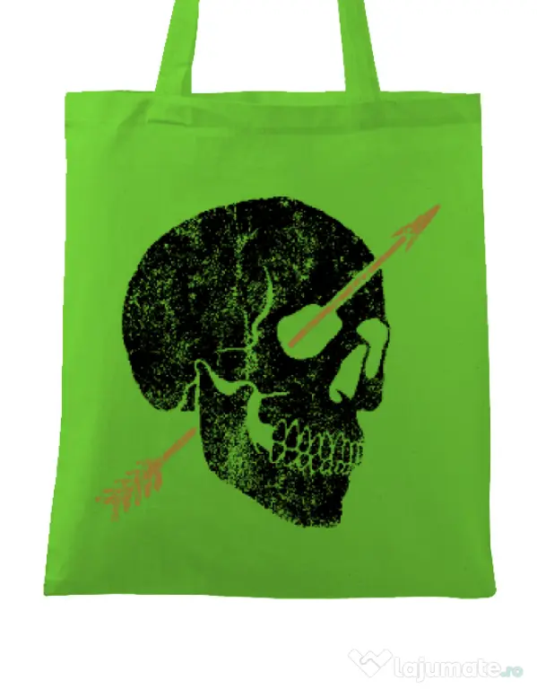 Sacosa din panza Arrow Verde mar