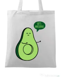 Sacosa din panza Avocuddle 1 Alb
