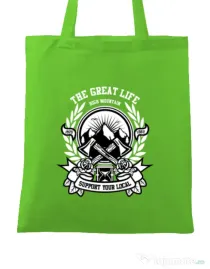 Sacosa din panza Axe Verde mar