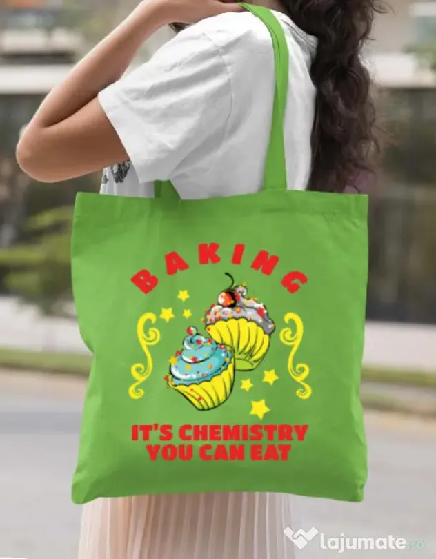 Sacosa din panza Baking Verde mar